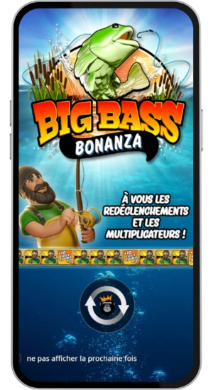 Écran d’introduction Big Bass Bonanza