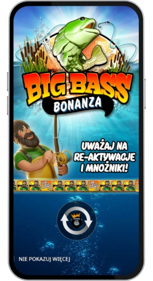 Ekran startowy z mnożnikami