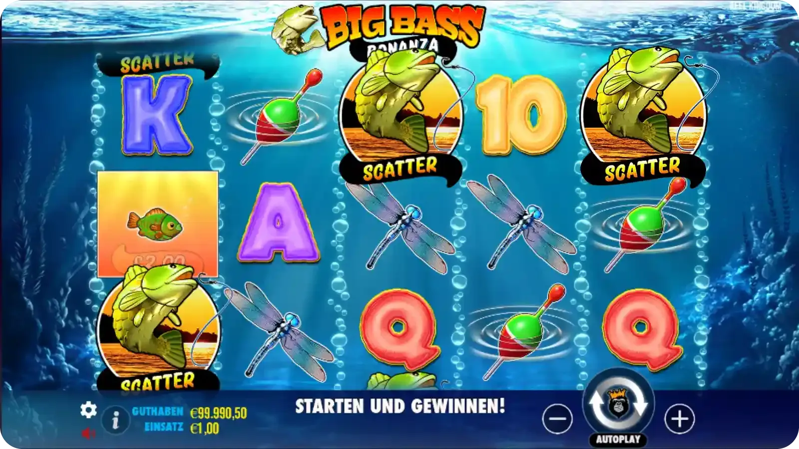 Freispiele im Big Bass Bonanza Slot