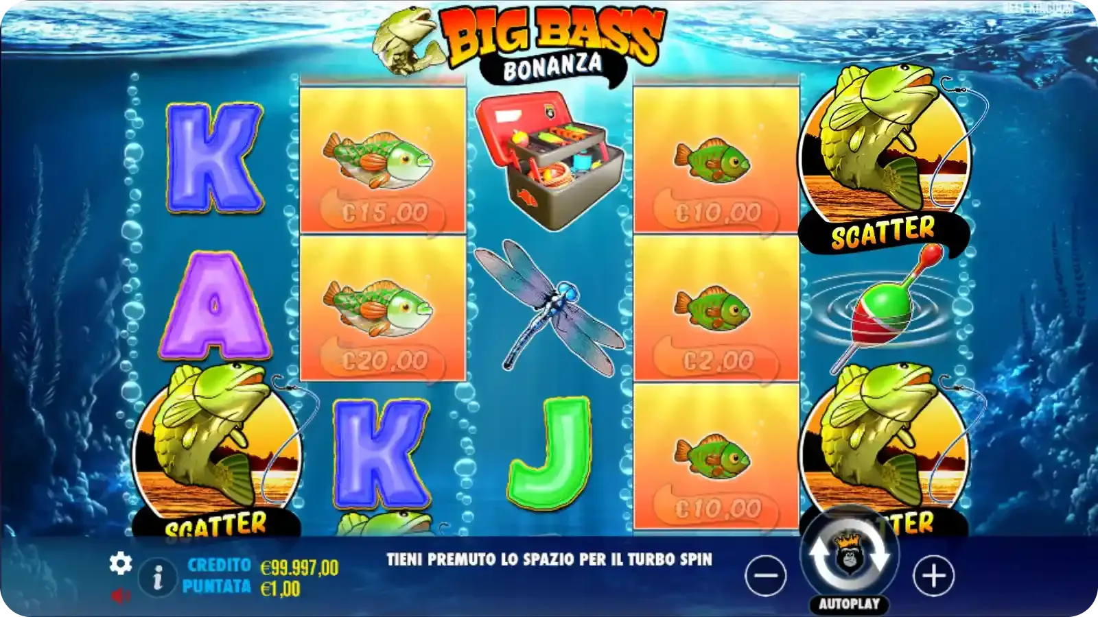 Giri Gratis nella slot Big Bass Bonanza