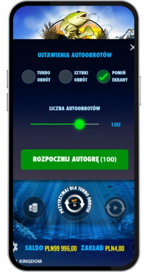 Menu autospinów