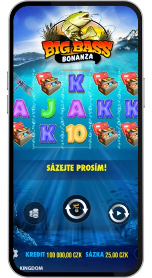 Rozložení válců Big Bass Bonanza