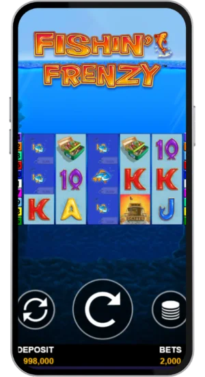 Walzenlayout und Stil von Fishin' Frenzy