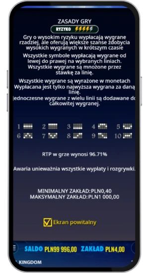 Zasady gry i RTP