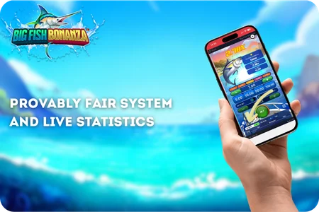 Provably Fair System and Live Statistics in Big Fish Bonanza Demo