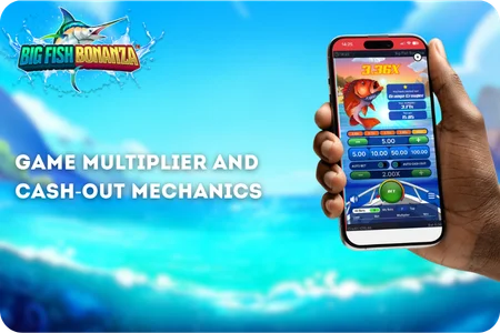 Multiplier and Cash-Out in Big Fish Bonanza demo play